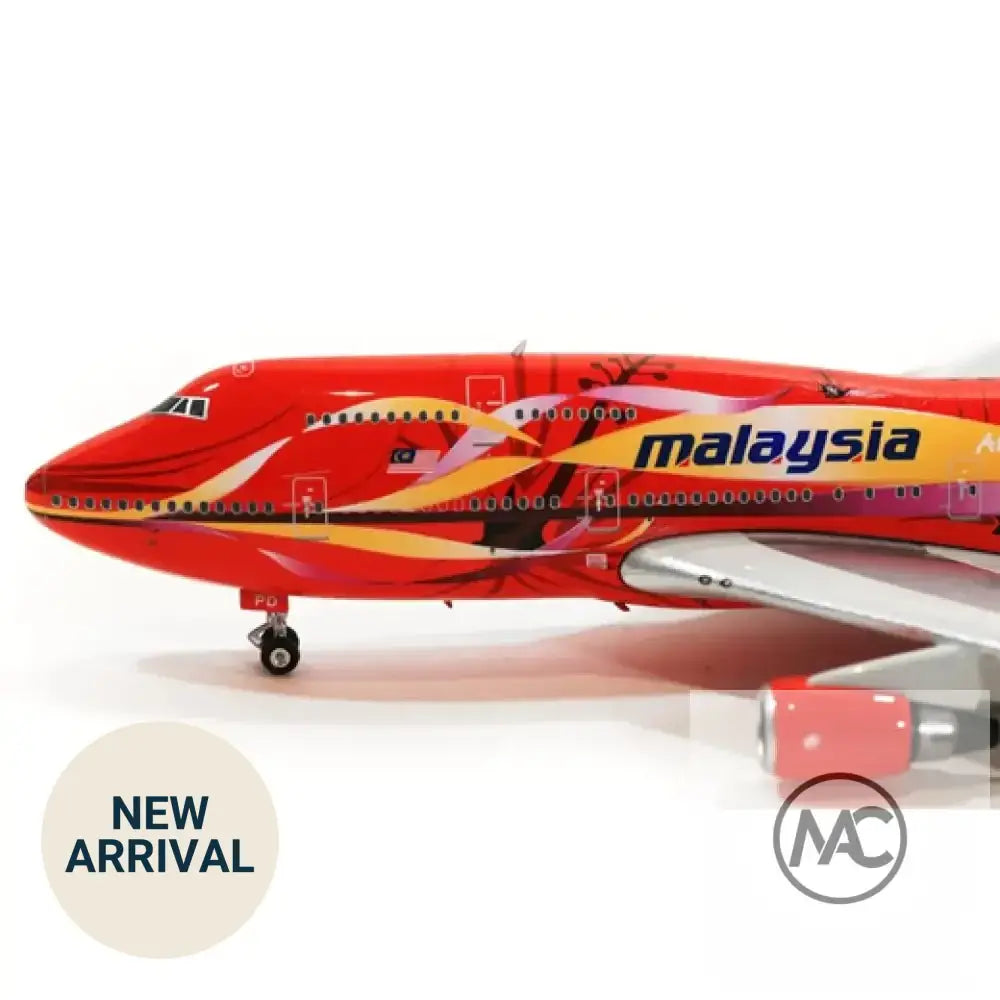 Phoenix 1:400 馬來西亞航空 Boeing 747-400 木槿花彩繪 9M-MPD (PH04403) | Malaysia Airlines Hibiscus Livery - Man‘s Aviation Collectibles (HK)