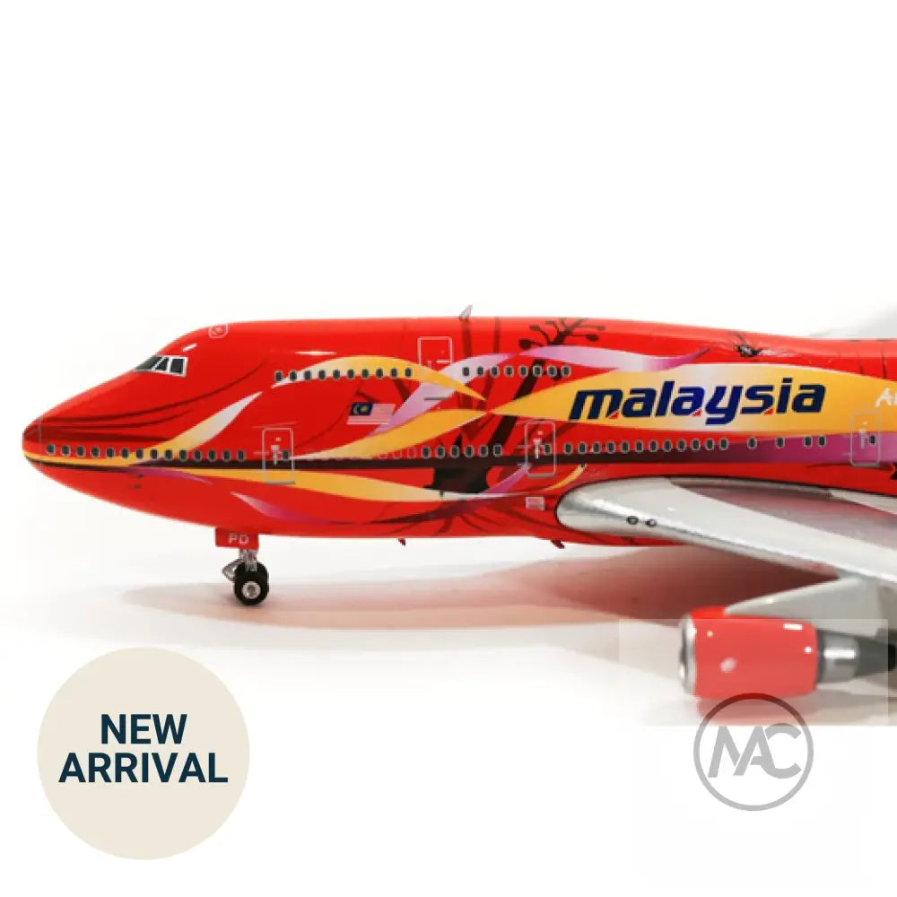 Phoenix 1:400 馬來西亞航空 Boeing 747-400 木槿花彩繪 9M-MPD (PH04403) | Malaysia Airlines Hibiscus Livery