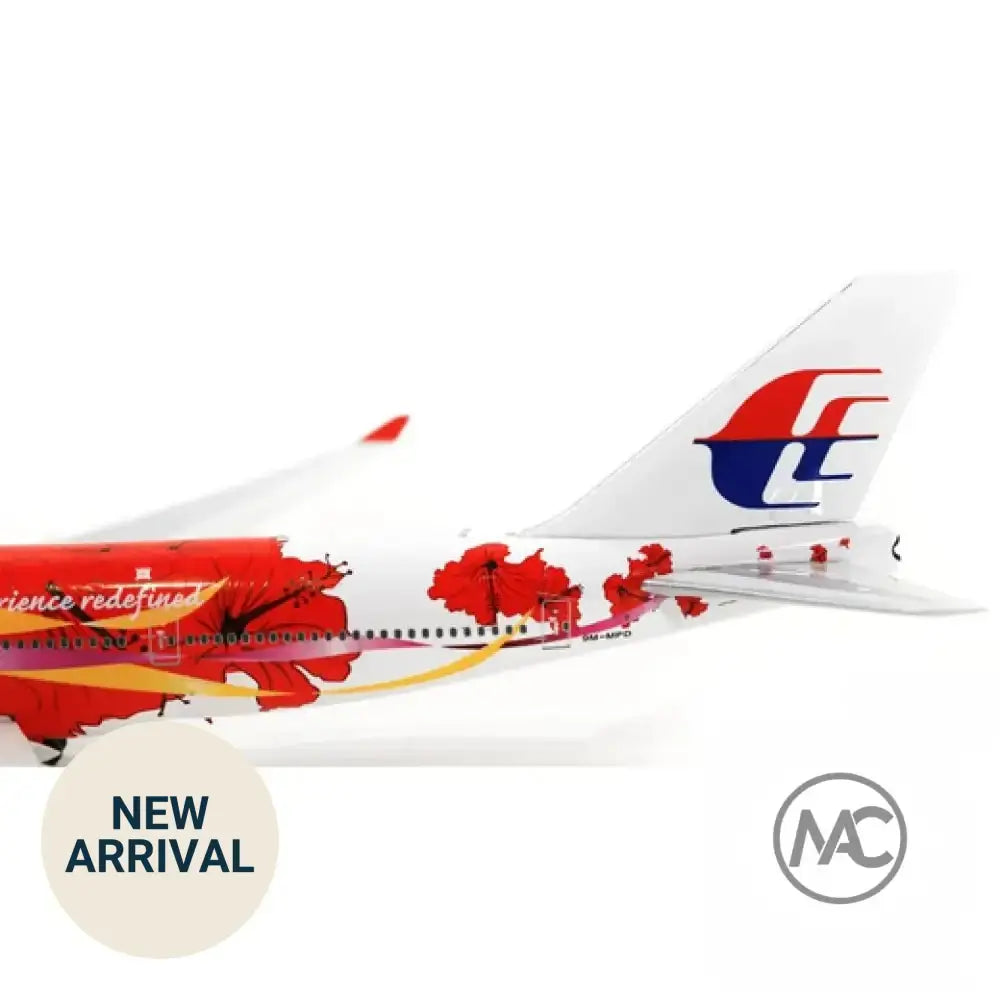 Phoenix 1:400 馬來西亞航空 Boeing 747-400 木槿花彩繪 9M-MPD (PH04403) | Malaysia Airlines Hibiscus Livery - Man‘s Aviation Collectibles (HK)