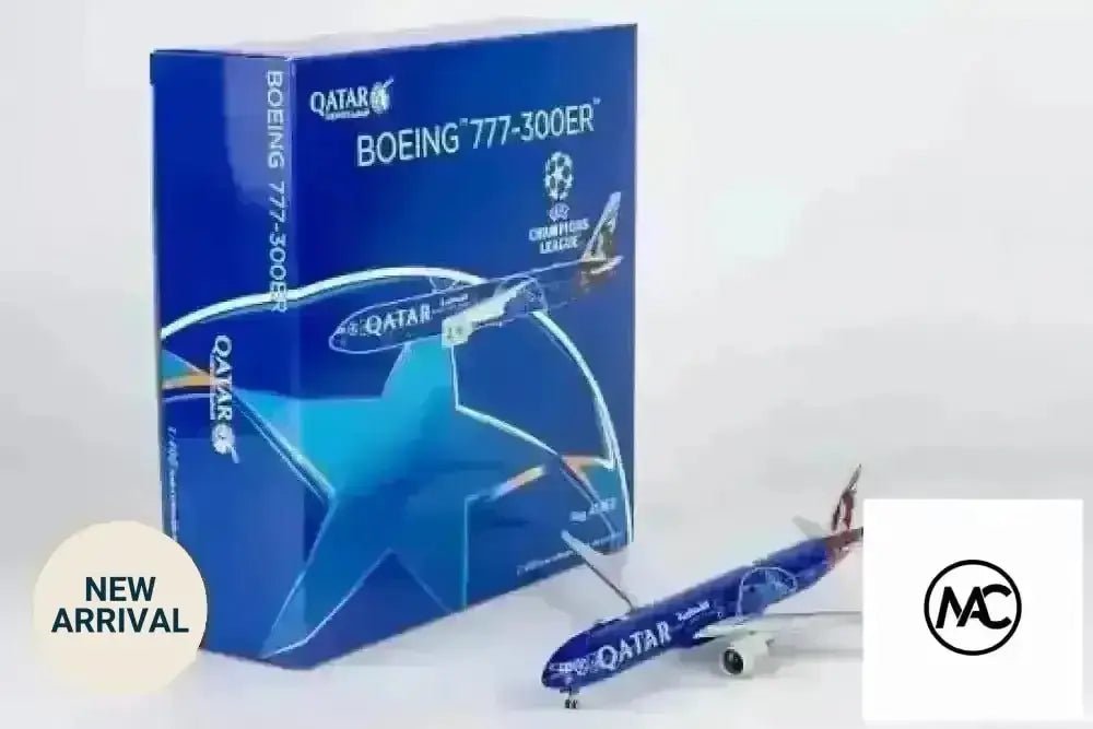 QR | 卡達航空 Boeing 777-300ER Formula 1 特別塗裝 A7-BED 1:400 | Qatar Airways F1 Special Livery Diecast Model - Man‘s Aviation Collectibles (HK)