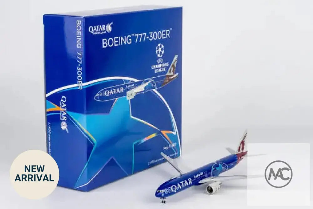 QR | NG Models 1:400 | Boeing 777-300ER Qatar Airways A7-BED (UEFA Champions League) - Man‘s Aviation Collectibles (HK)