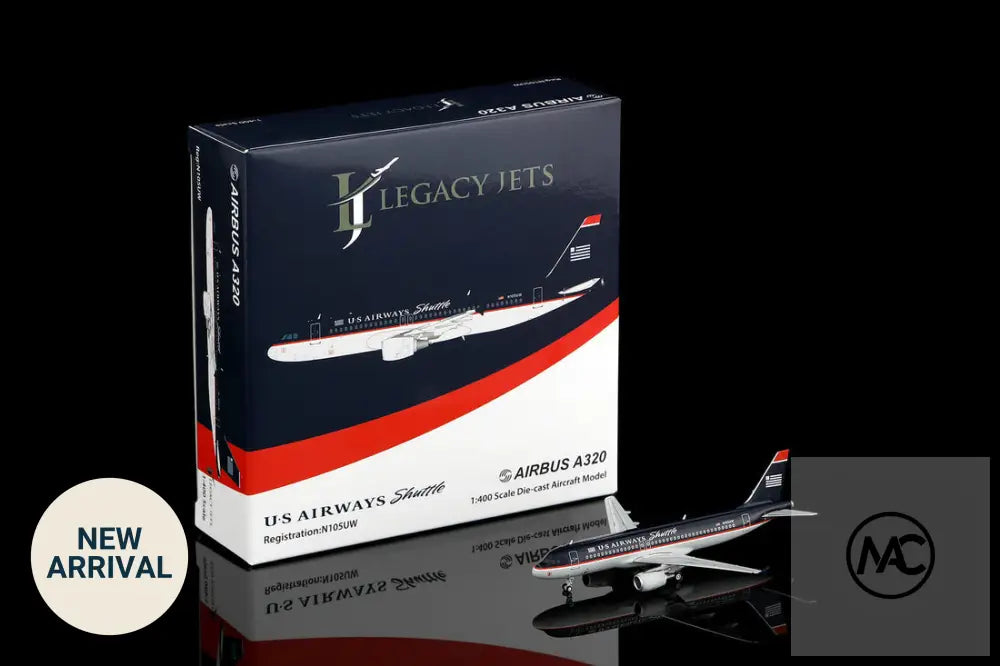 全美航空穿梭機 US Airways Shuttle｜Airbus A320 N105UW｜1:400 全合金壓鑄模型 - 1:400 Aircraft Scale Model