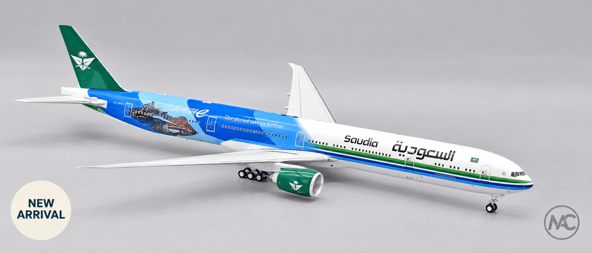 Saudia Boeing 777-368/ER HZ-AK43 1:200 Die-cast Model | 沙特阿拉伯航空波音777-368/ER模型 - Man‘s Aviation Collectibles (HK)