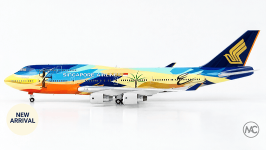 Singapore Airlines Boeing 747-400 Tropical Livery 1:200 9V-SPL Diecast Model - Man‘s Aviation Collectibles (HK)