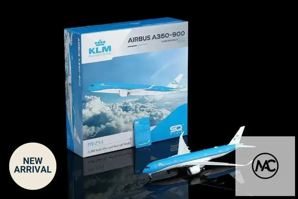SQ Wings 1:200 荷蘭皇家航空 KLM Airbus A350-900 PH-ZNA 襟翼放下版 Flaps Down L2413FD— - Man‘s Aviation Collectibles (HK)