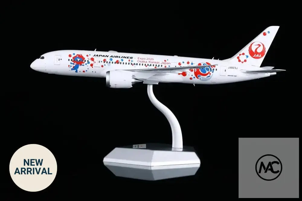SQ Wings 1:200 日本航空 JAL Boeing 787-8「2025大阪·關西世博會」彩繪機 JA823J | Expo 2025 Osaka MYAKU-MYAKU Livery Diecast Model - Man‘s Aviation Collectibles (HK)