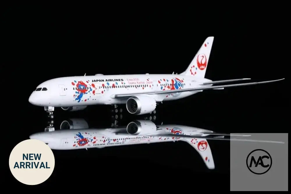 SQ Wings 1:200 日本航空 JAL Boeing 787-8「2025大阪·關西世博會」彩繪機 JA823J | Expo 2025 Osaka MYAKU-MYAKU Livery Diecast Model - Man‘s Aviation Collectibles (HK)