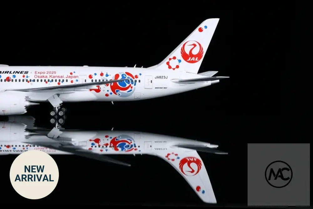 SQ Wings 1:200 日本航空 JAL Boeing 787-8「2025大阪·關西世博會」彩繪機 JA823J | Expo 2025 Osaka MYAKU-MYAKU Livery Diecast Model - 1:200