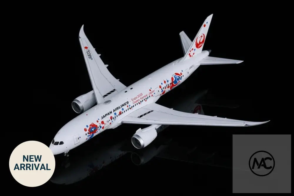 SQ Wings 1:200 日本航空 JAL Boeing 787-8「2025大阪·關西世博會」彩繪機 JA823J | Expo 2025 Osaka MYAKU-MYAKU Livery Diecast Model - 1:200