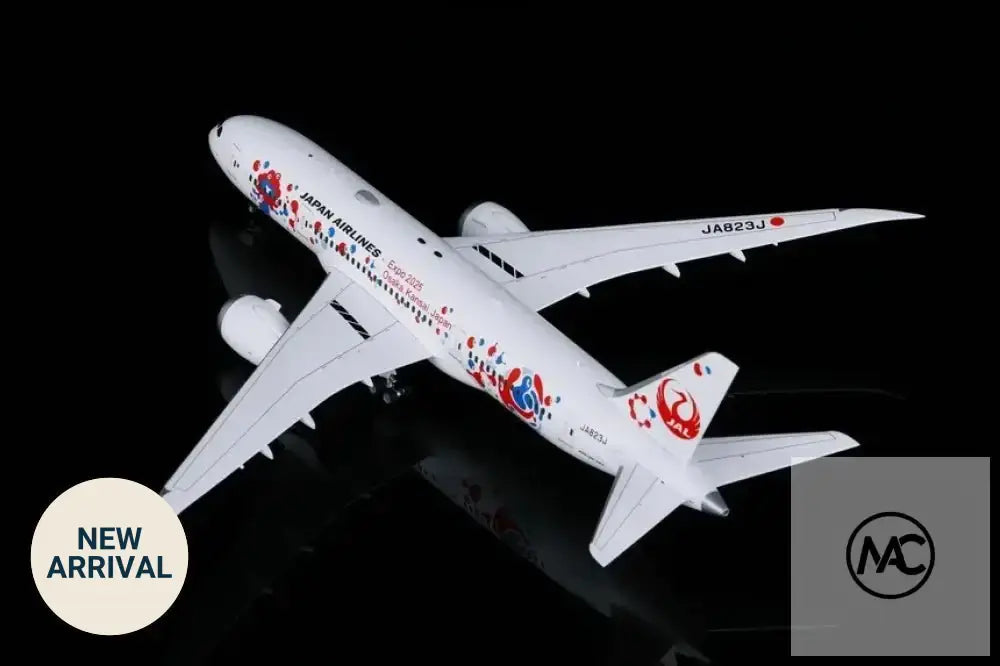 SQ Wings 1:200 日本航空 JAL Boeing 787-8「2025大阪·關西世博會」彩繪機 JA823J | Expo 2025 Osaka MYAKU-MYAKU Livery Diecast Model - Man‘s Aviation Collectibles (HK)