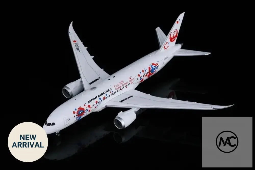 SQ Wings 1:200 日本航空 JAL Boeing 787-8「2025大阪·關西世博會」彩繪機 JA823J | Expo 2025 Osaka MYAKU-MYAKU Livery Diecast Model - Man‘s Aviation Collectibles (HK)