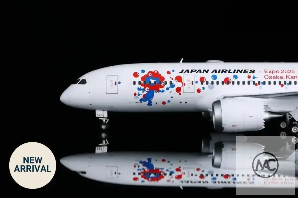 SQ Wings 1:200 日本航空 JAL Boeing 787-8「2025大阪·關西世博會」彩繪機 JA823J | Expo 2025 Osaka MYAKU-MYAKU Livery Diecast Model - Man‘s Aviation Collectibles (HK)