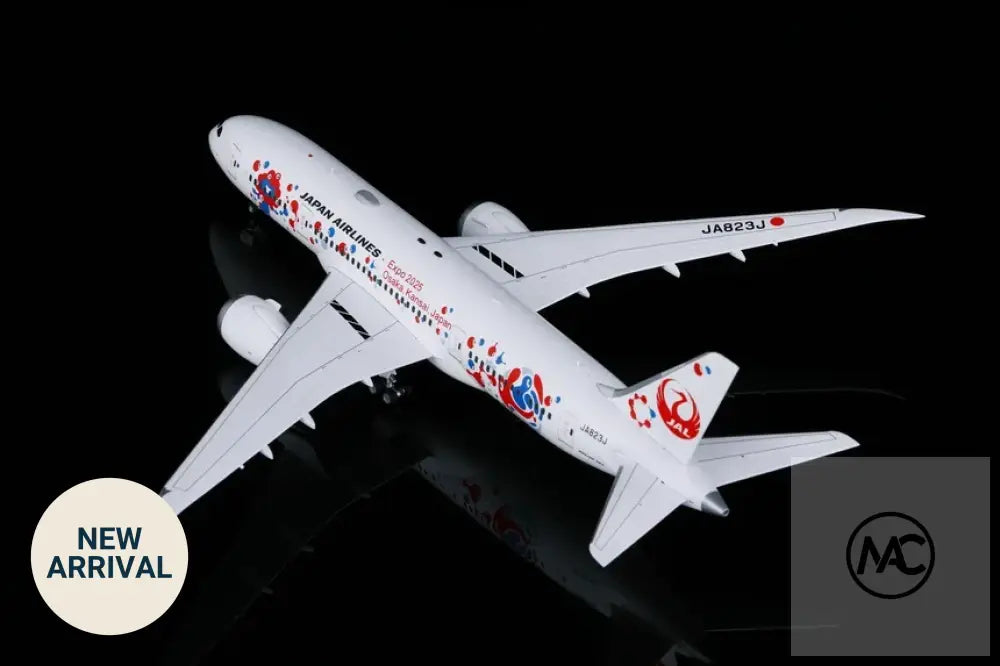 SQ Wings 1:200 日本航空 JAL Boeing 787-8「2025大阪·關西世博會」彩繪機 JA823J | Expo 2025 Osaka MYAKU-MYAKU Livery Diecast Model - 1:200