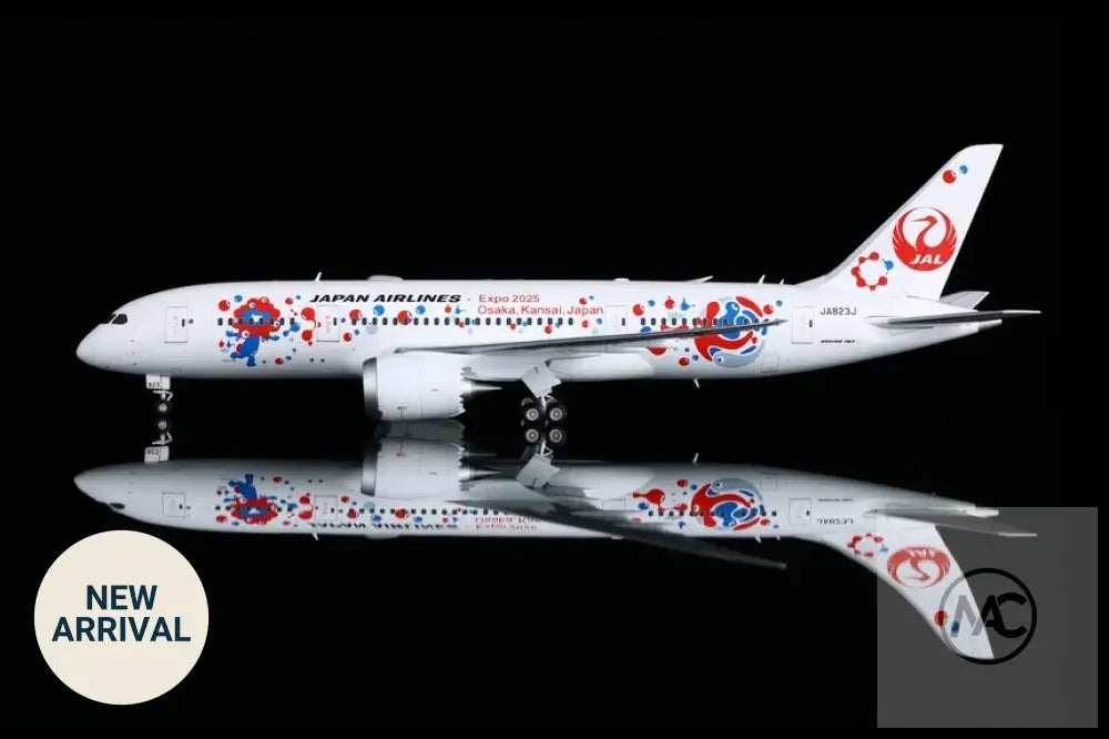 SQ Wings 1:200 日本航空 JAL Boeing 787-8「2025大阪·關西世博會」彩繪機 JA823J | Expo 2025 Osaka MYAKU-MYAKU Livery Diecast Model - 1:200