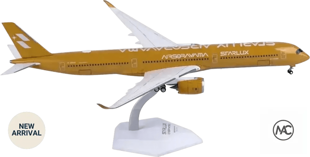 SQ Wings 1:200 星宇航空 STARLUX Airbus A350-1000 B-58554「Airsorayama Gold」 - Man‘s Aviation Collectibles (HK)