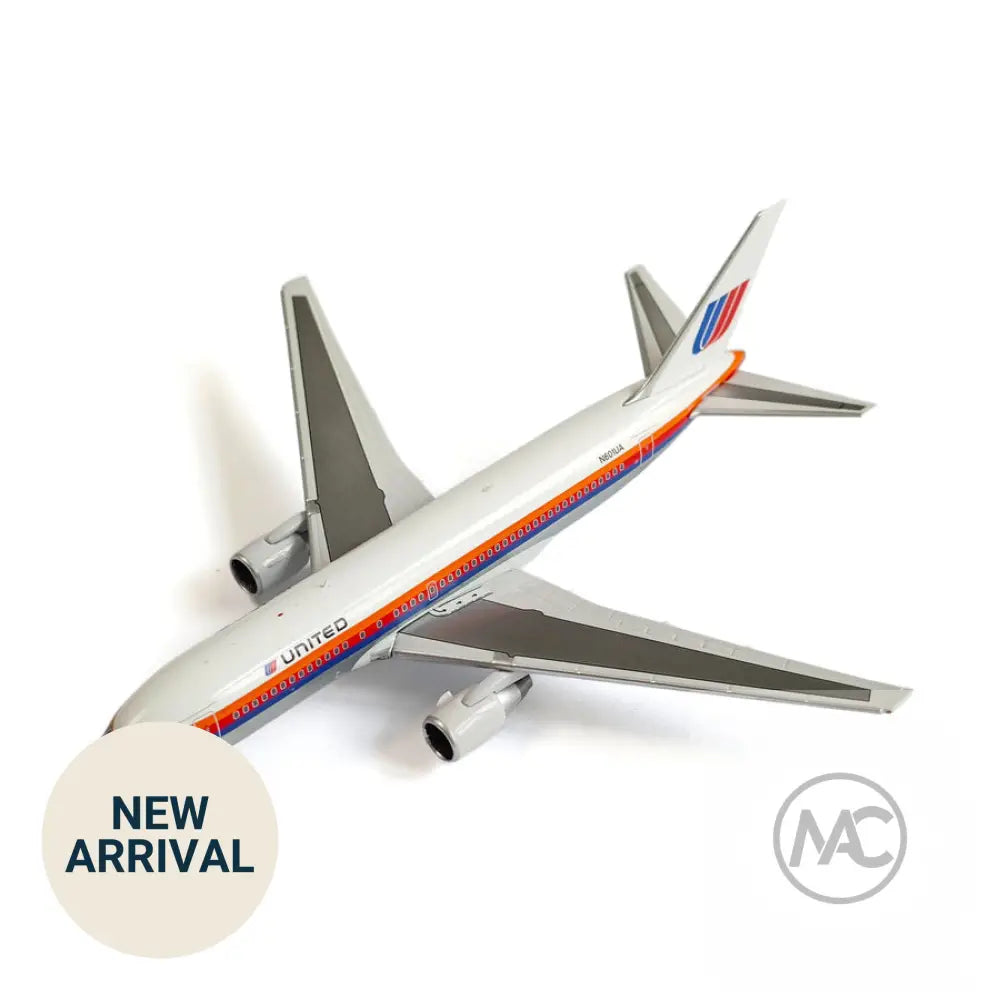 UA | 聯合航空 United Airlines Boeing 767-200ER 1:400 N601UA | Saul Bass Pre-delivery 合金模型 (V1:400 400006)