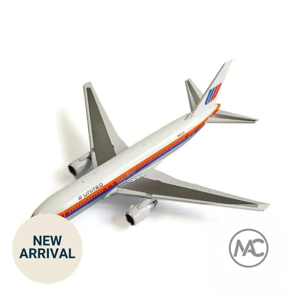 UA | 聯合航空 United Airlines Boeing 767-200ER 1:400 N601UA | Saul Bass Pre-delivery 合金模型 (V1:400 400006) - Man‘s Aviation Collectibles (HK)