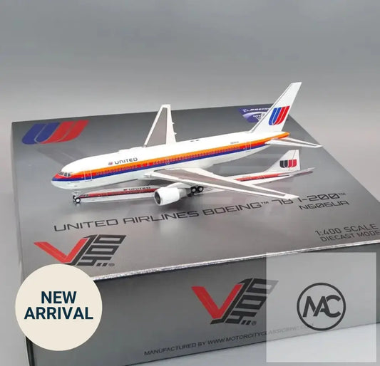 UA | 聯合航空 United Airlines Boeing 767-222 1:400 N606UA | City of Chicago | Saul Bass Livery Diecast Model (V400019) - Man‘s Aviation Collectibles (HK)