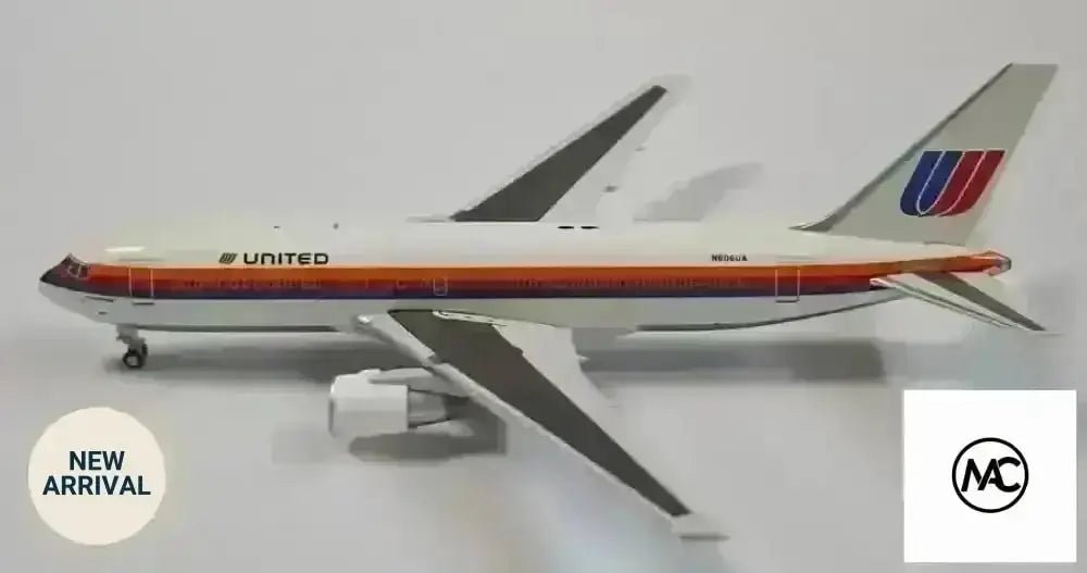 UA | 聯合航空 United Airlines Boeing 767-222 1:400 N606UA | City of Chicago | Saul Bass Livery Diecast Model (V400019) - Man‘s Aviation Collectibles (HK)